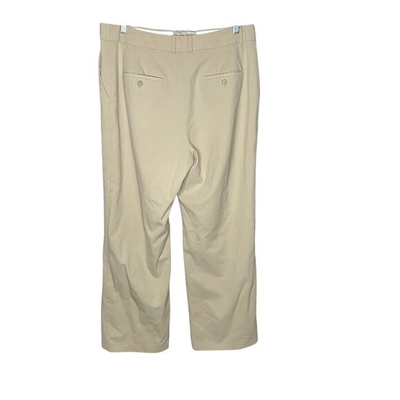 Aritzia Babaton Agency High Waisted Khaki Beige Tailored Work Trousers Pants 16 - Picture 5 of 7